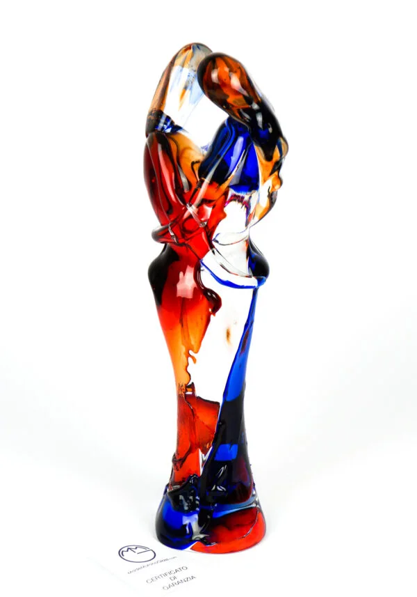 Lovers Sculpture - Red And Blue - Made Murano Glass