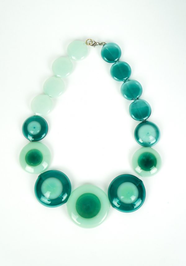 Indio - Emerald Necklace - Made Murano Glass