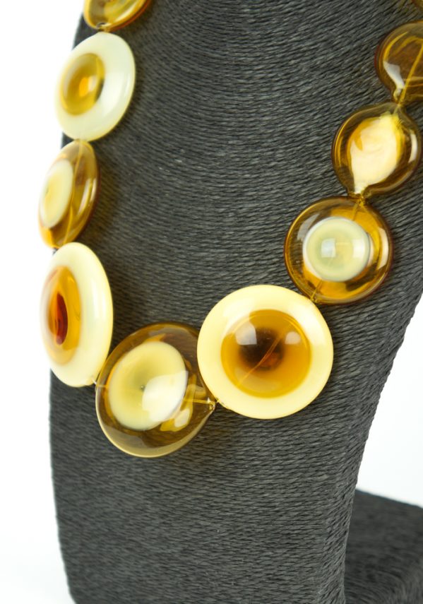Elegancy - Amber Necklace - Made Murano Glass
