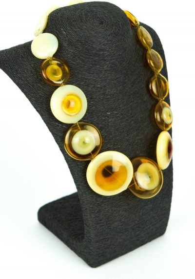 Elegancy - Amber Necklace - Made Murano Glass