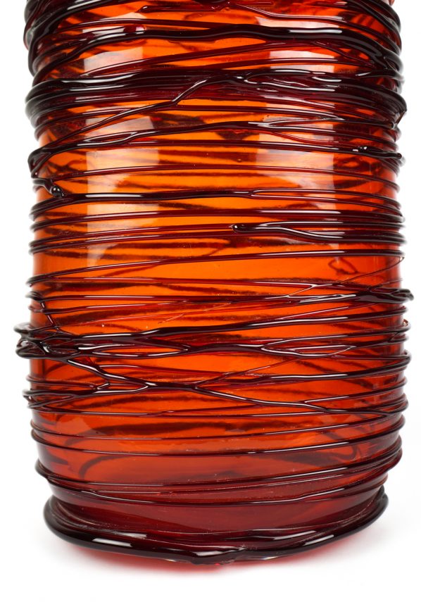 Fire - Red Vase - Made Murano Glass