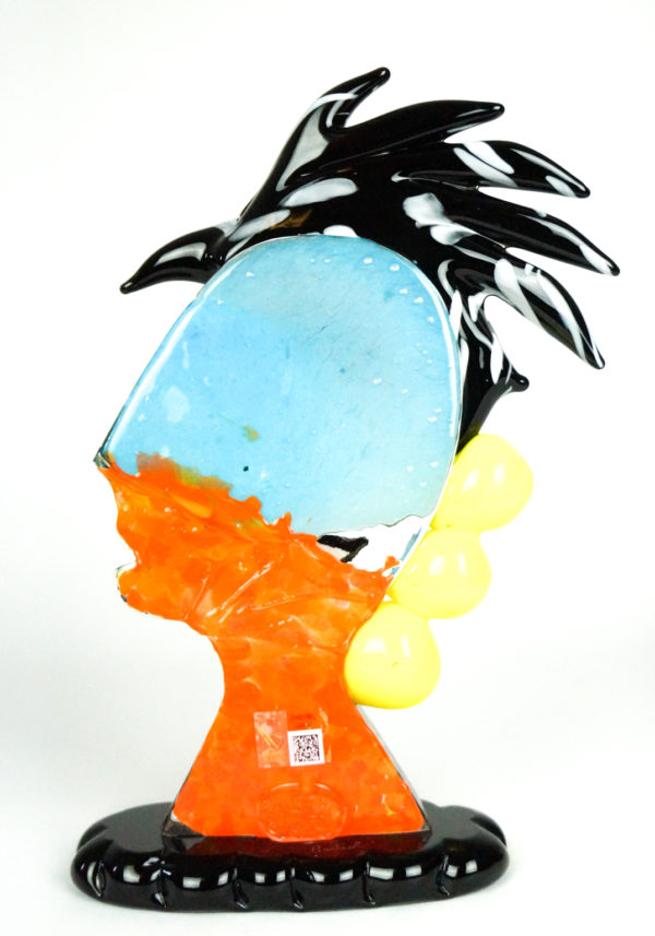 Crazy - Pop Art Glass Sculpture - Made Murano Glass
