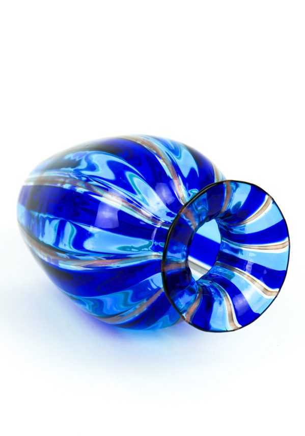 Stromboli - Vase In Pipe Blue Ad Aquamarine
