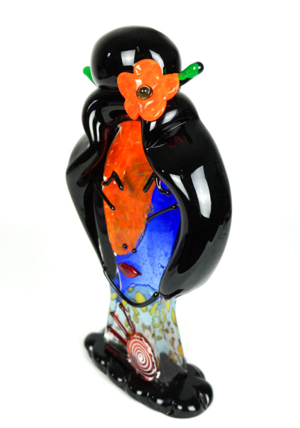 Asia Pop Art Glass Sculpture Made Murano Glass Made Murano Glass