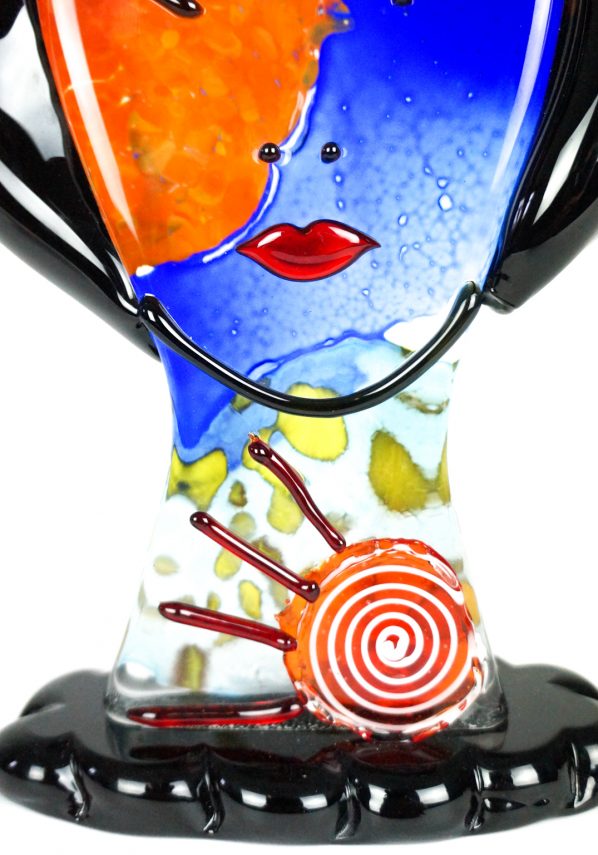 Asia - Pop Art Glass Sculpture - Made Murano Glass