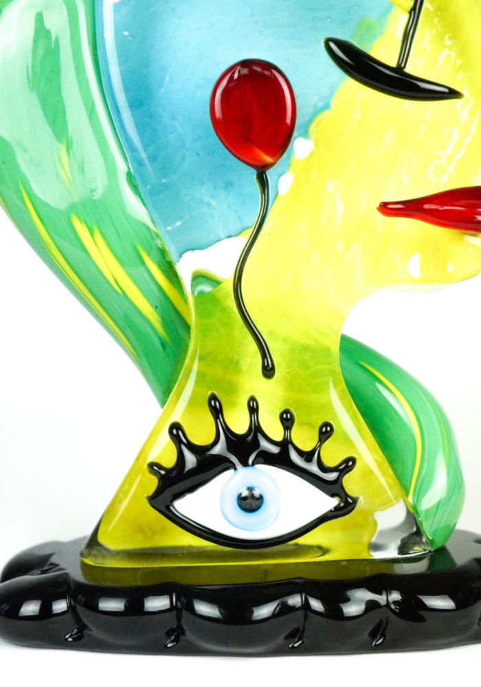 Hope Pop Art Glass Sculpture Made Murano Glass Made Murano Glass