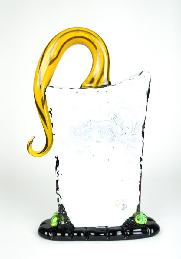 Cube - Scultura Testa Astratta  - Made Murano Glass