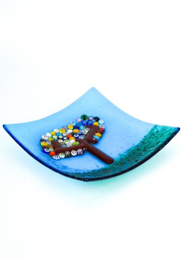 Murano Glass Plate With Tree
