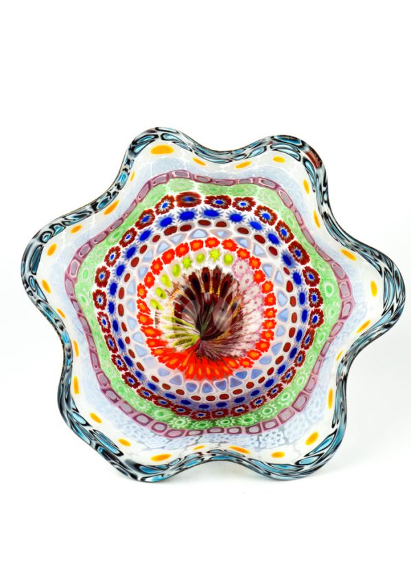 Emotion - Mosaic Bowl With Murrina Millefiori And Gold 24kt
