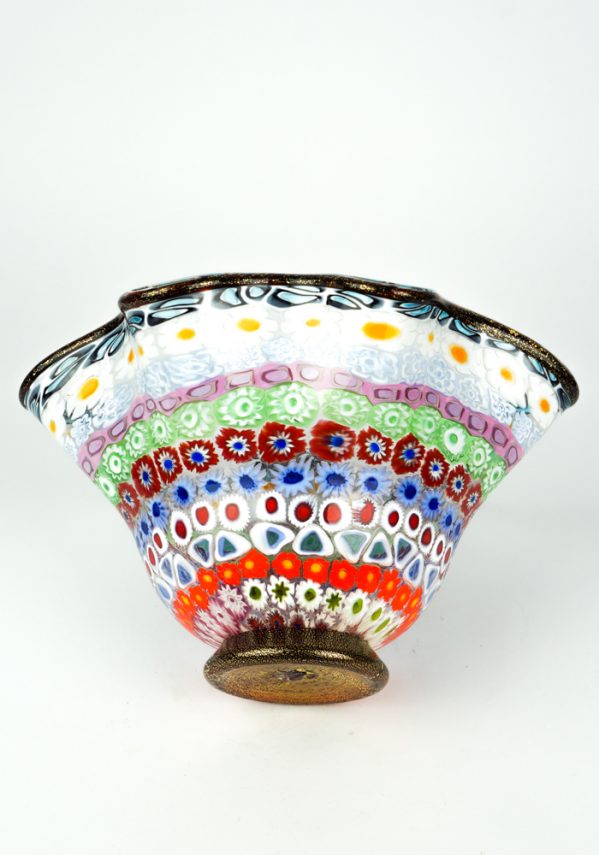 Emotion - Mosaic Bowl With Murrina Millefiori And Gold 24kt