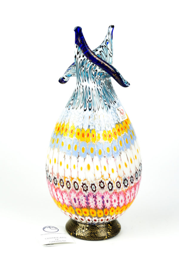 Dida - Mosaic Vase With Murrina Millefiori And Gold 24kt