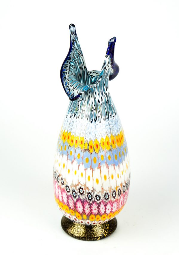 Dida - Mosaic Vase With Murrina Millefiori And Gold 24kt