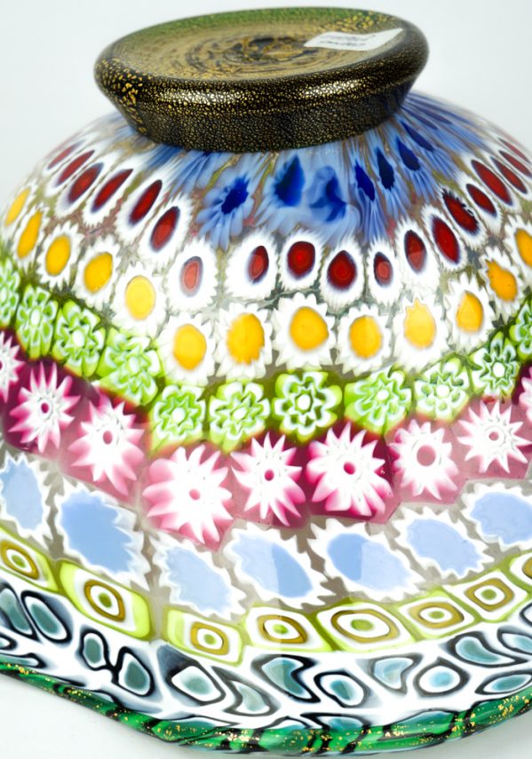 Corpori - Mosaic Bowl With Murrina Millefiori And Gold 24kt