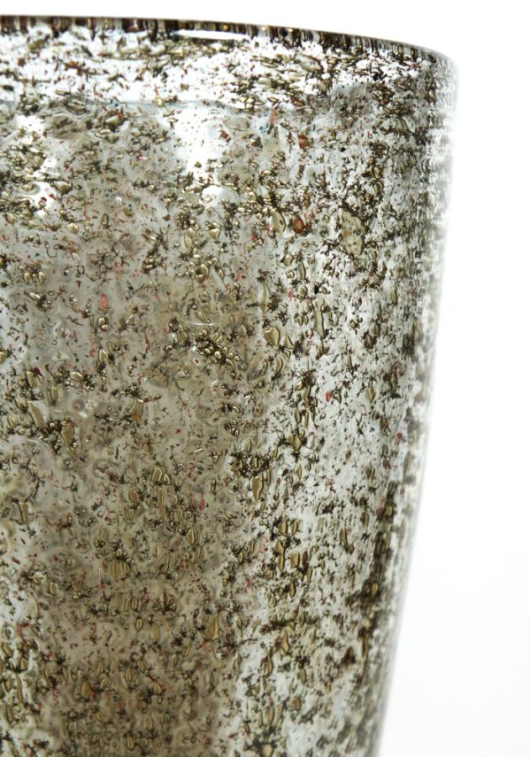 Slot - Made Murano Glass Vase Brass Powder