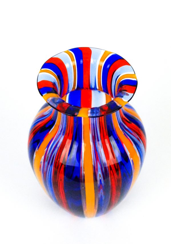 Lavigna - Vase In Pipe Red Blue Yellow