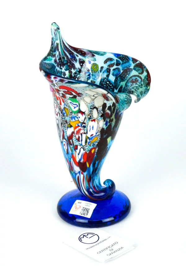 Cornucopia - Murano Glass Vase Fantasy Sea Water