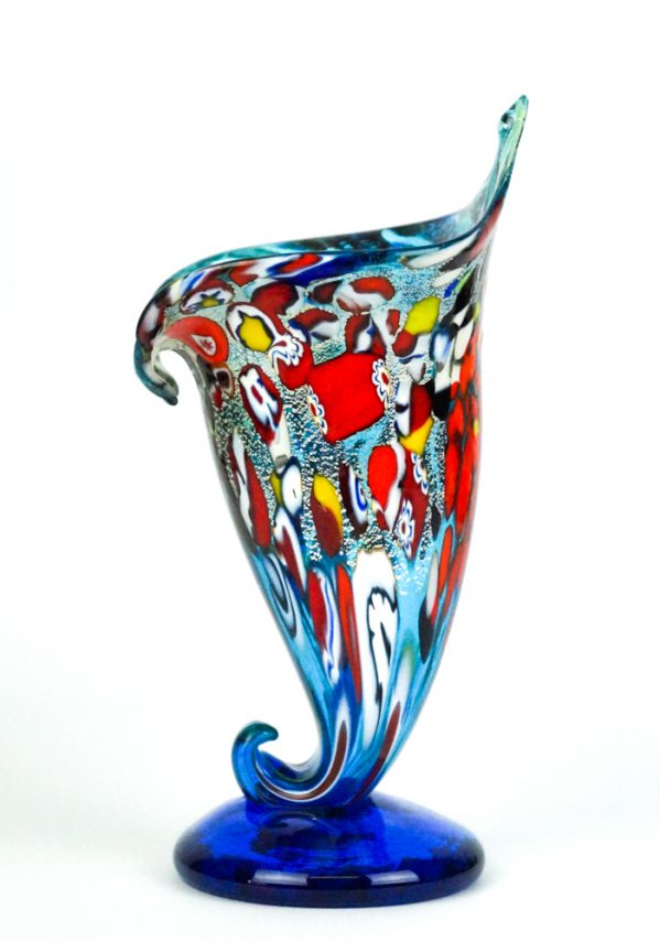 Cornucopia - Murano Glass Vase Fantasy Sea Water