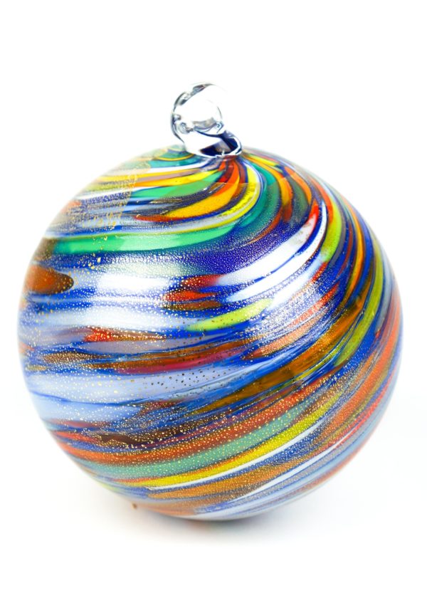 Vermont - Xmas Multicolour Ball With Gold Leaf 24kt