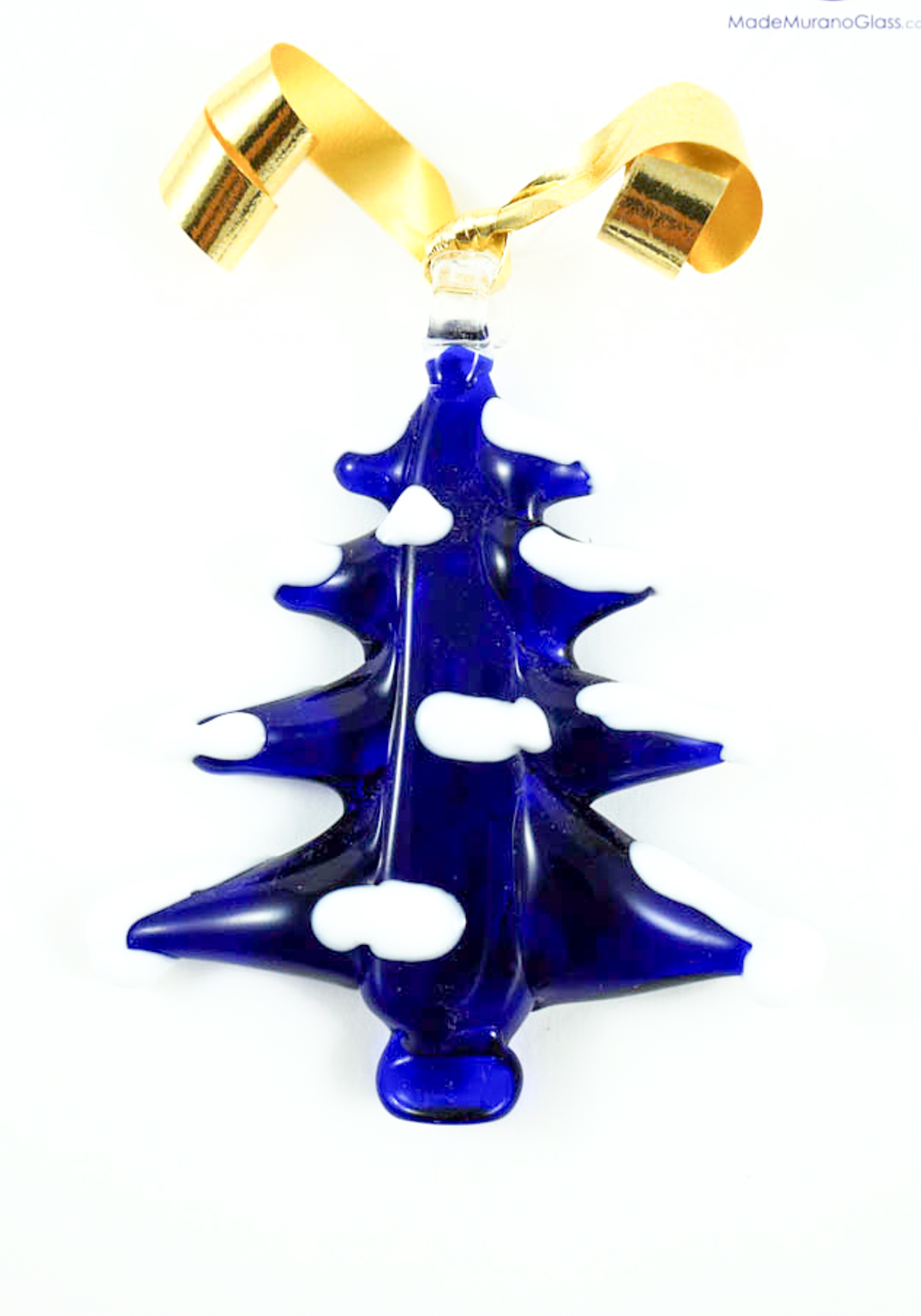 Blue Christmas Tree In Murano Glass - Murano Glass Ornaments