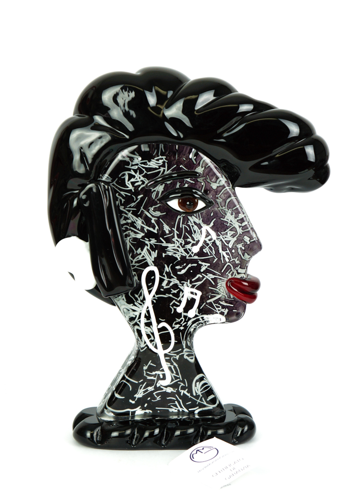Sculpture Tribute Rock - Made Murano Glass