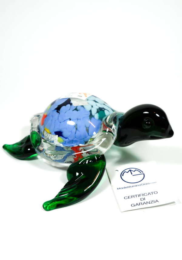 Collection Aida Sommerso - Murano Glass Sea Turtle - Made Murano Glass