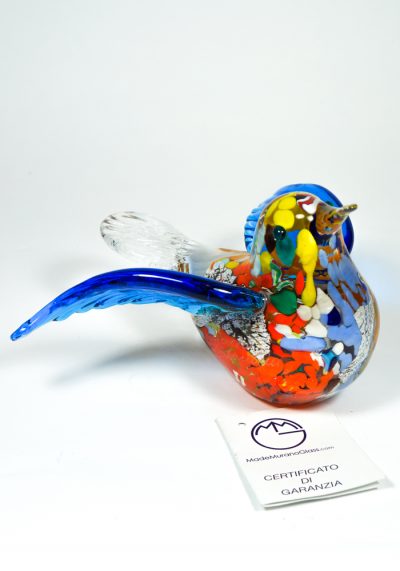 Collection Aida Sommerso - Murano Glass Bird - Made Murano Glass