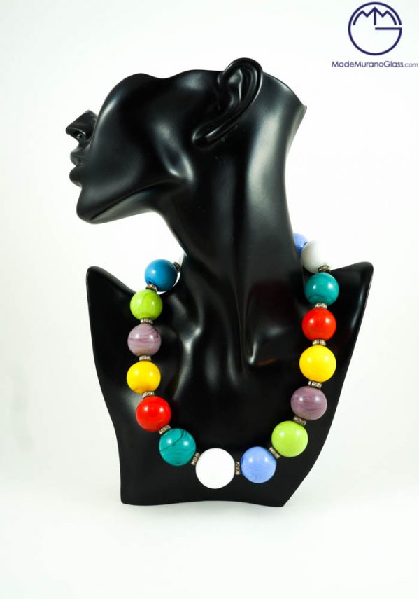 Zoe - Murano Glass Jewelry - Necklace In Venetian Blown Glass