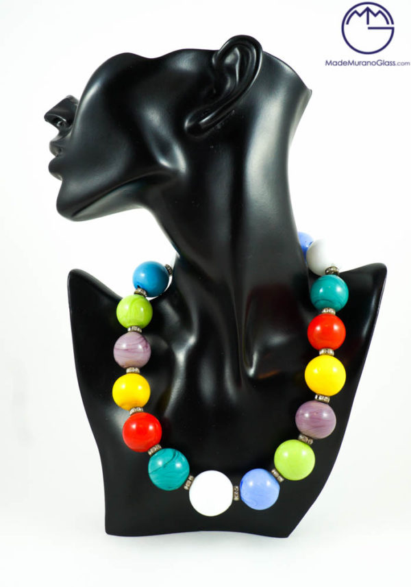 Zoe - Murano Glass Jewelry - Necklace In Venetian Blown Glass