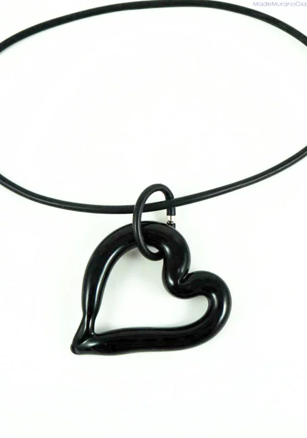 Love - Murano Glass Jewelry - Necklace In Venetian Blown Glass