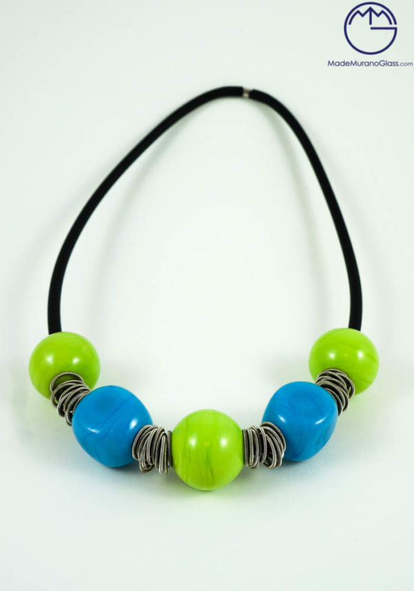 Madelyn - Murano Glass Jewelry - Necklace In Venetian Blown Glass
