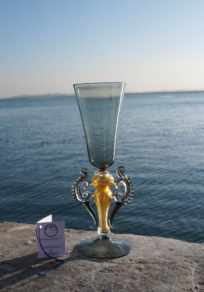 Malta Glass Goblet Murano Wine Glasses Made Murano Glass