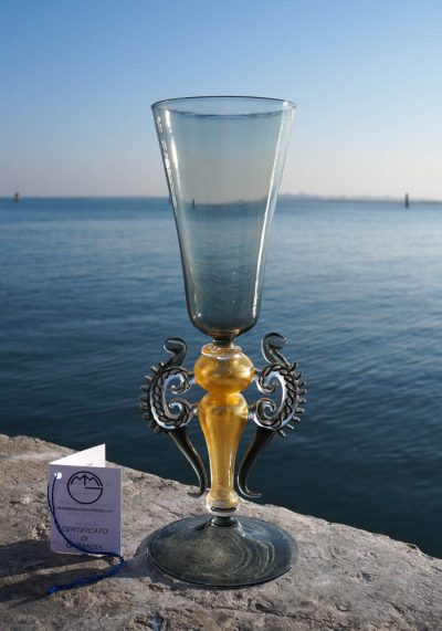 Malta – Venetian Glass Goblet – Murano Wine Glasses