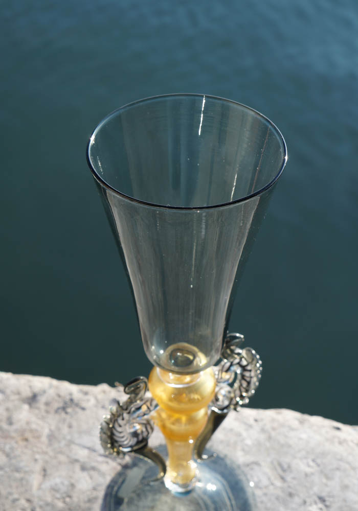 Malta Glass Goblet Murano Wine Glasses Made Murano Glass