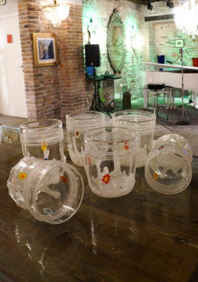 Ice - Set Of 6 Murano Drinking Glasses - Goto De Fornasa