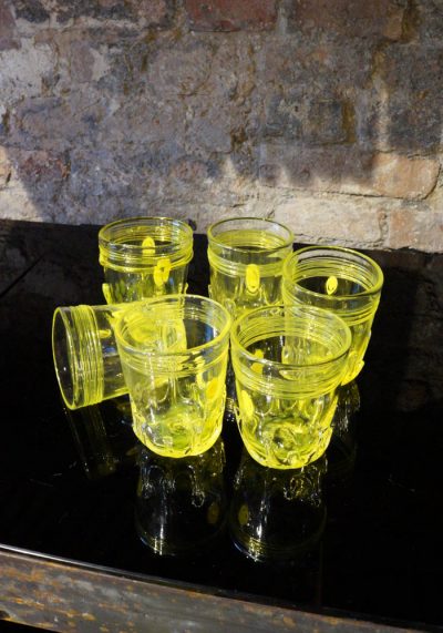 Summer - Set Of 6 Murano Drinking Glasses - "Goto De Fornasa"