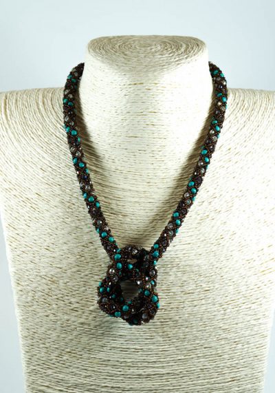 Egiziana I - Murano Glass Jewelry - Necklace And Earrings