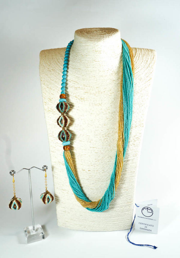 Dubai - Murano Jewelry - Necklace And Earrings - Venetian Glass