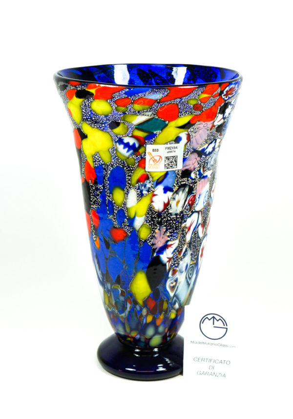 Mose - Blue Murano Vase Fantasy