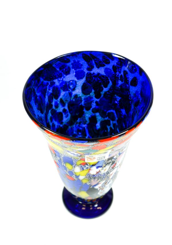 Mose - Blue Murano Vase Fantasy