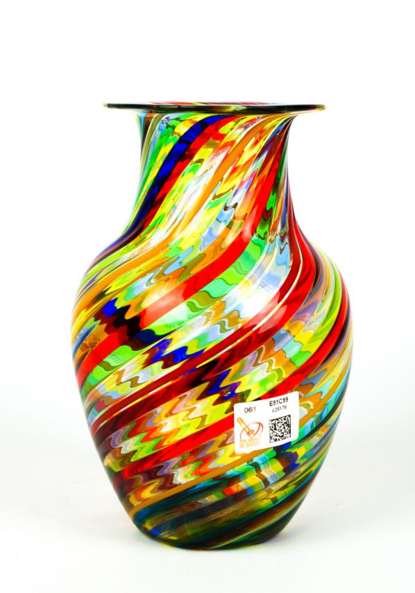 Spring - Vaso Vetro Soffiato In Canna Multicolore