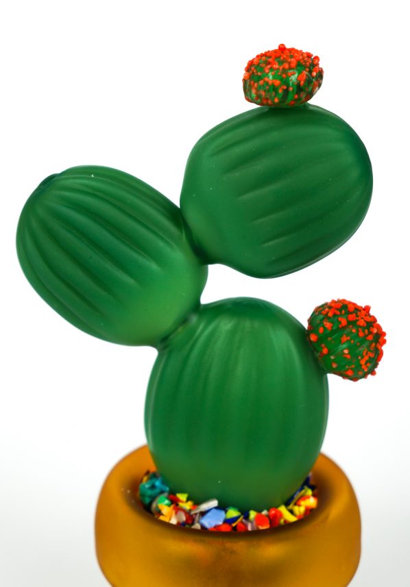Smara - Plant Of Cactus - Made Murano Glass
