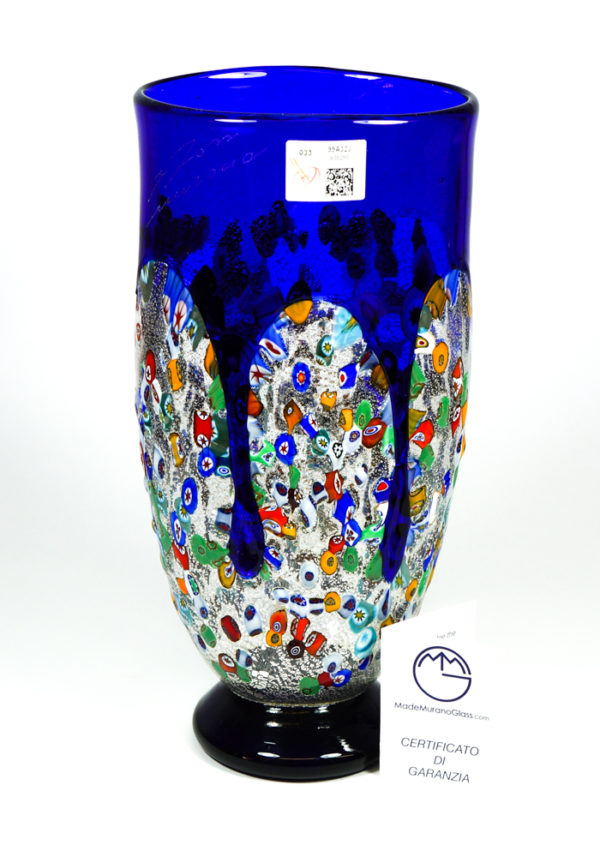 Larka - Blown Murano Vase Blue