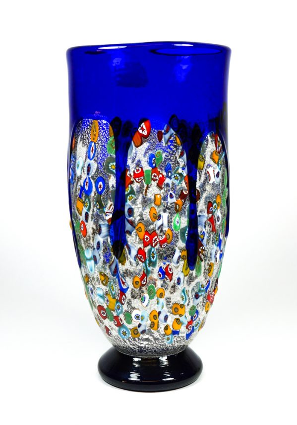 Larka - Blown Murano Vase Blue