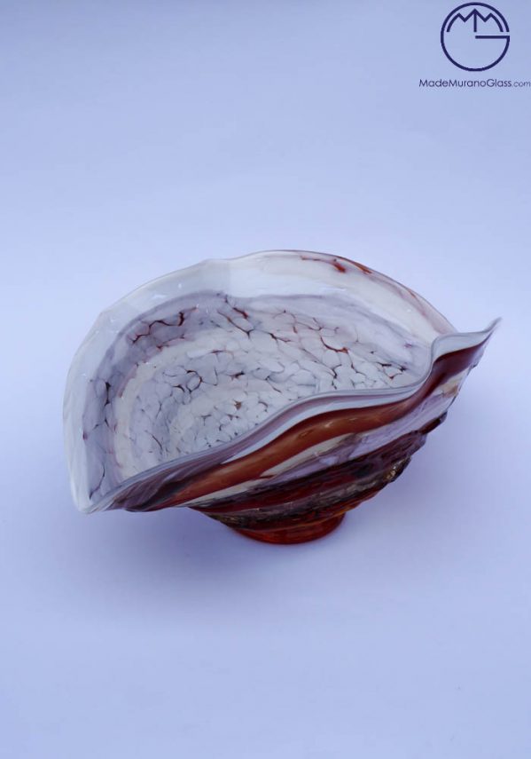 Ischia - Murano Glass Bowl Sbruffi Red