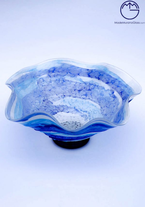 Prince - Murano Glass Bowl Sbruffi Blue