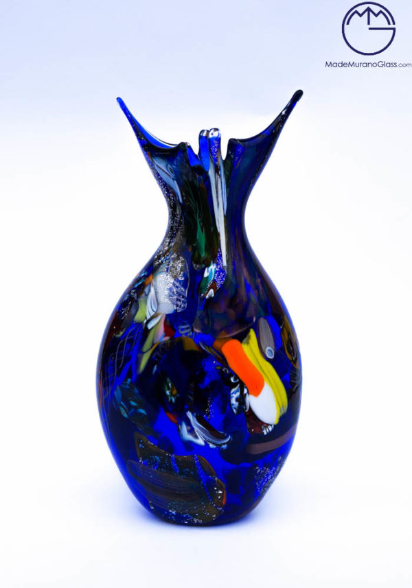 Brasilia - Murano Glass Vase Fantasy Blue - Murano Collection