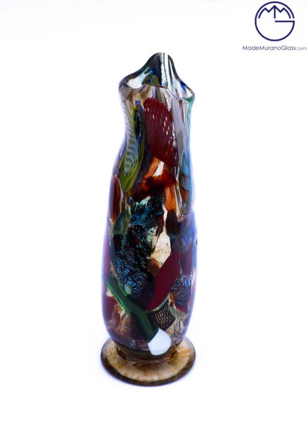 Agra - Murano Glass Vase Fantasy Amber - Murano Collection