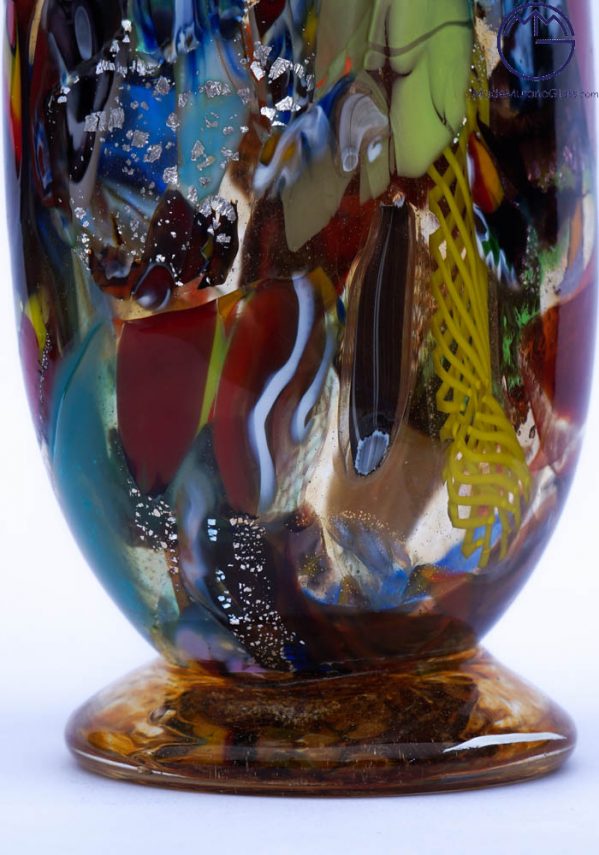 Agra - Murano Glass Vase Fantasy Amber - Murano Collection