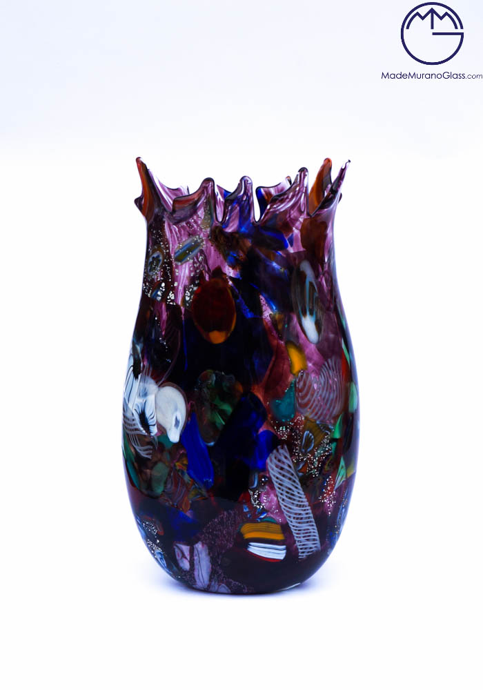 Amalfi - Amethyst Murano Glass Vase 