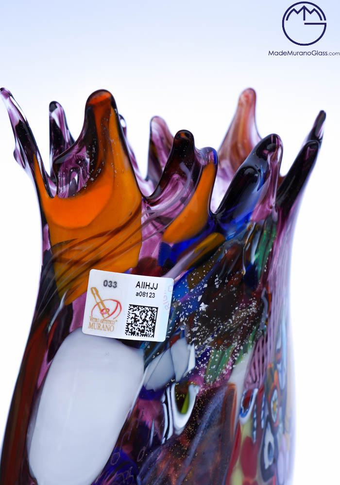 Amalfi - Amethyst Murano Glass Vase 